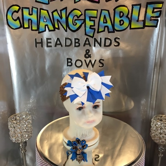 Infants and girls interchangeable headbands & bows - Picture 2 of 8